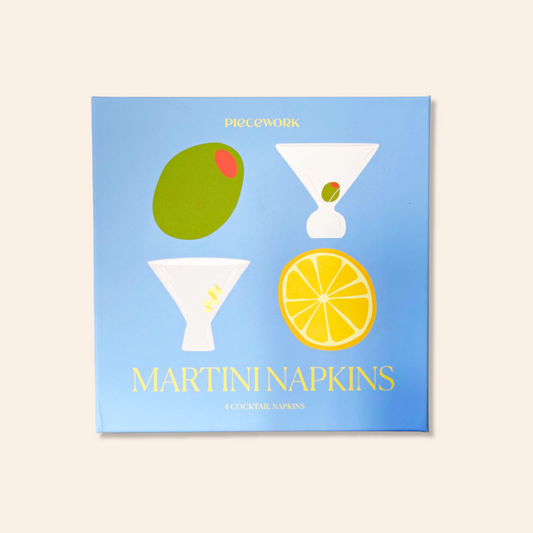 S/4 Cocktail Napkins - Martini