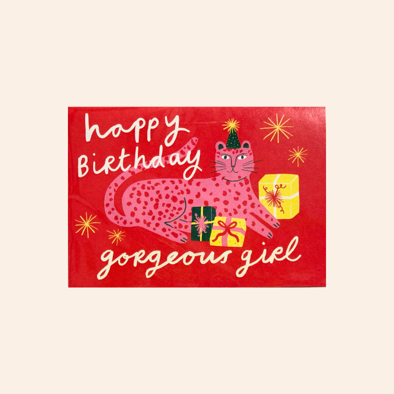 Gorgeous Girl Leopard Card