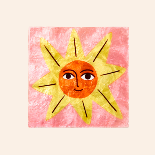 Shell Tile - Smiley Sun
