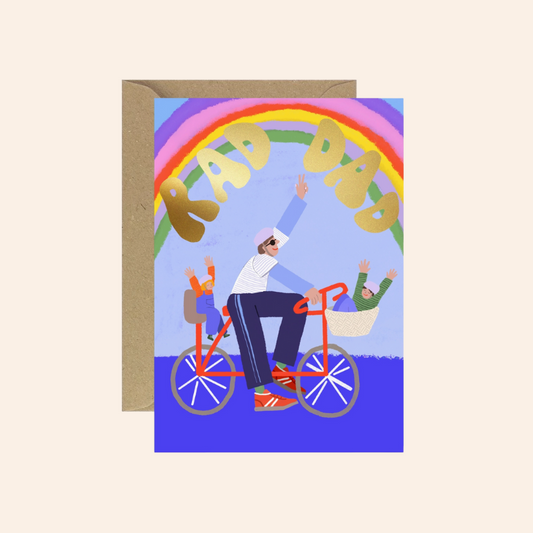 Bicycle Rad Dad Card