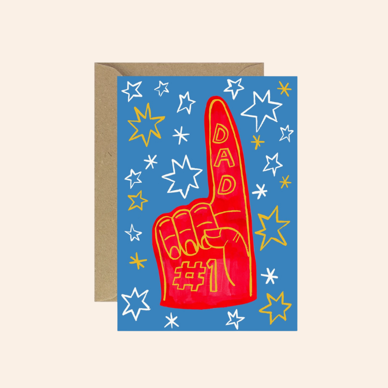 Foam Finger Dad Card