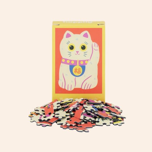 Mini Jigsaw Puzzle - Lucky Cat