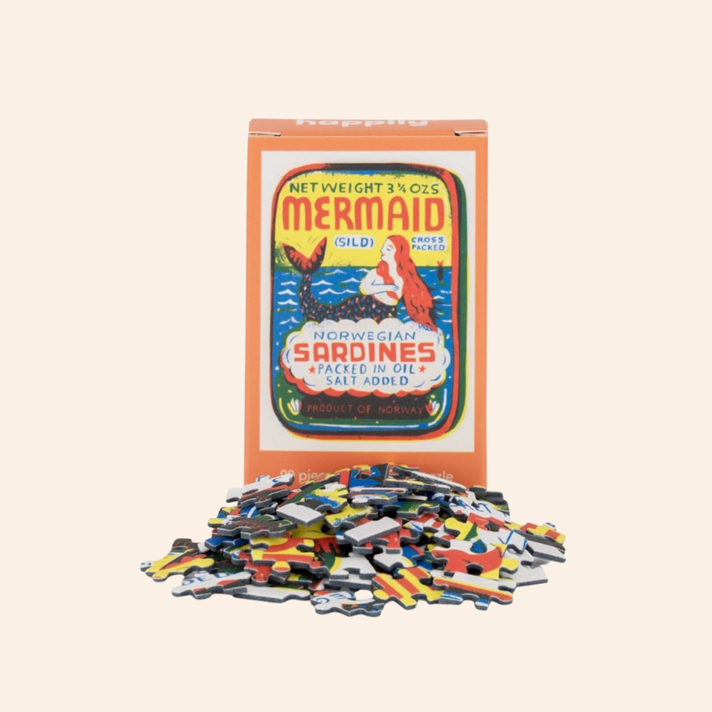 Mini Jigsaw Puzzle - Mermaid Sardines
