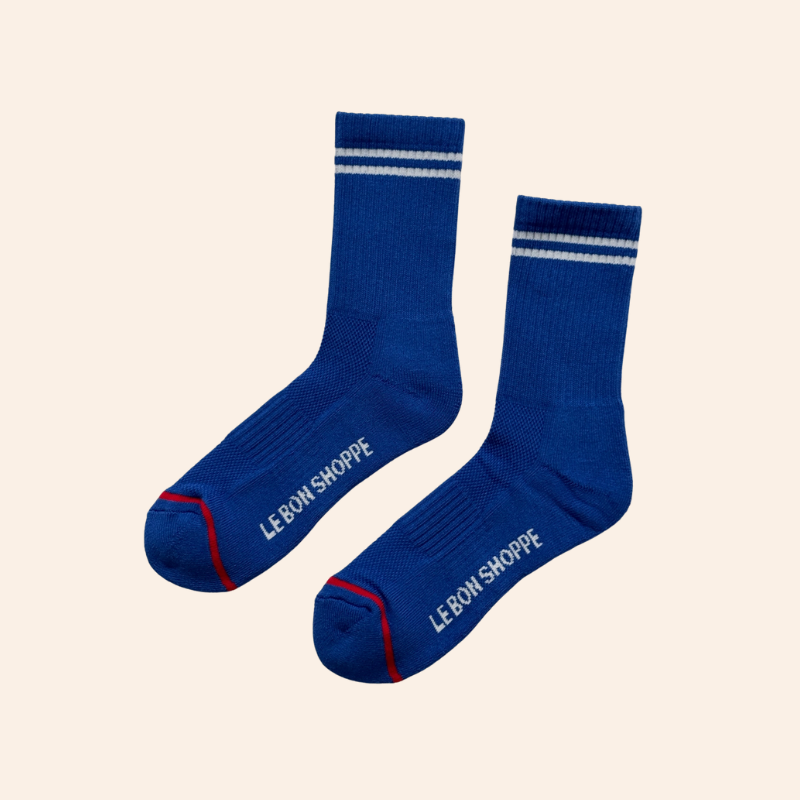 Boyfriend Socks - Cobalt Blue