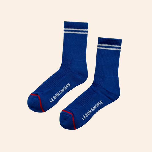 Boyfriend Socks - Cobalt Blue