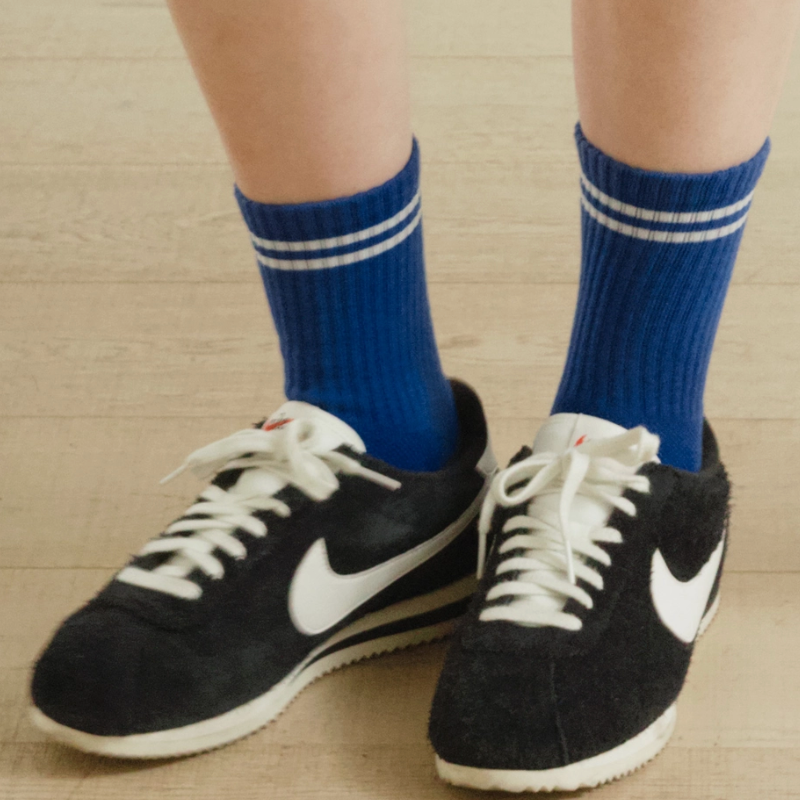 Boyfriend Socks - Cobalt Blue