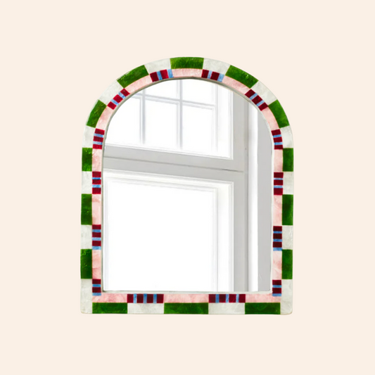 Mirror - Green & Pink Check