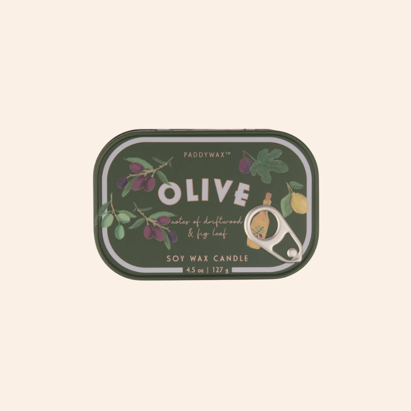 Tin Candle - Olive