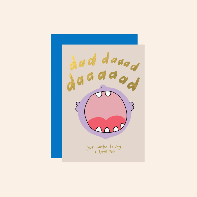 Daaad,  I Love You Card