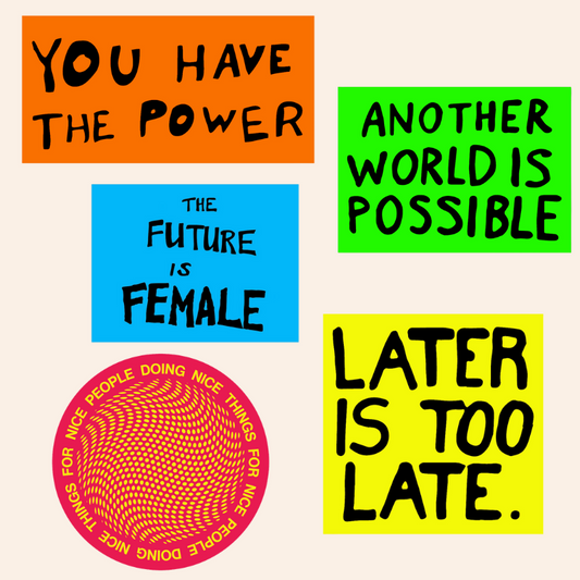 Die-Cut Text Stickers