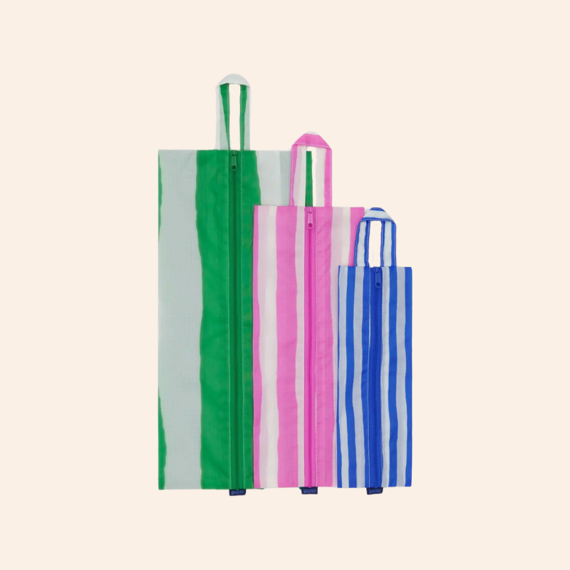 Baggu 3D Zip Set - Painted Stripe