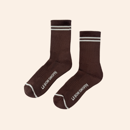 Boyfriend Socks - Wood
