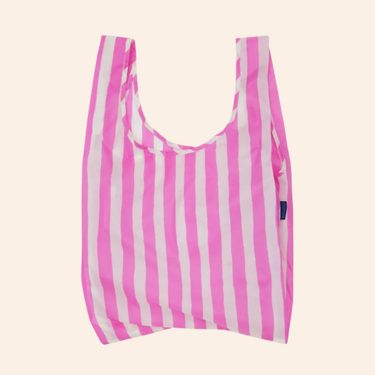 Baggu Reusable Bag - Pink Painted Stripe