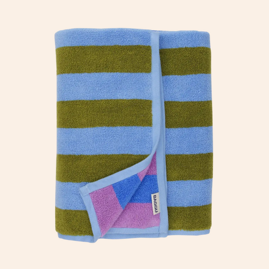 Baggu Bath Towel - Cabana Stripe Mix