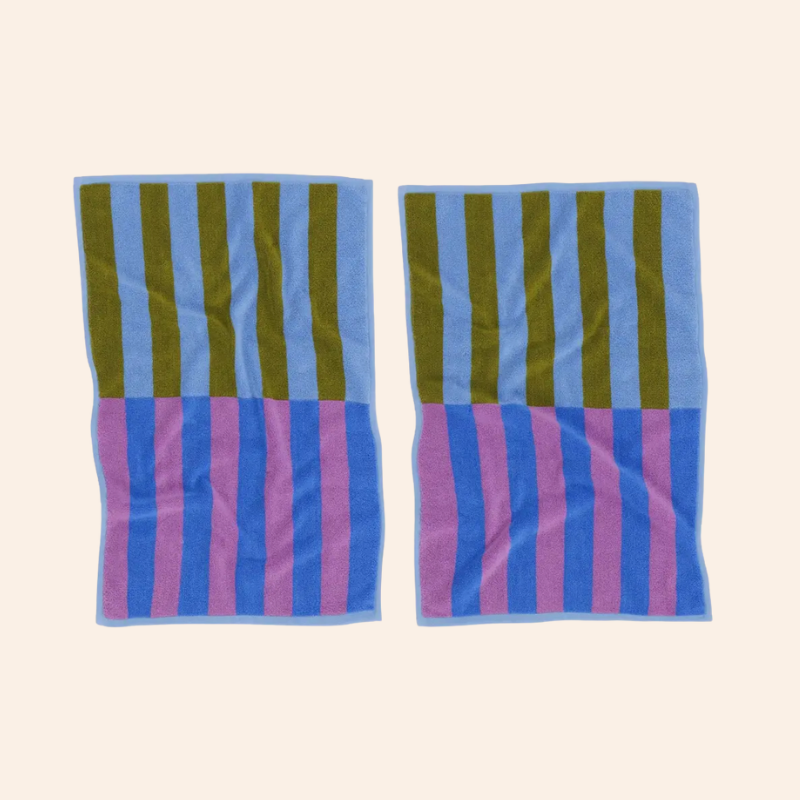 Baggu Hand Towels - Cabana Stripe Mix