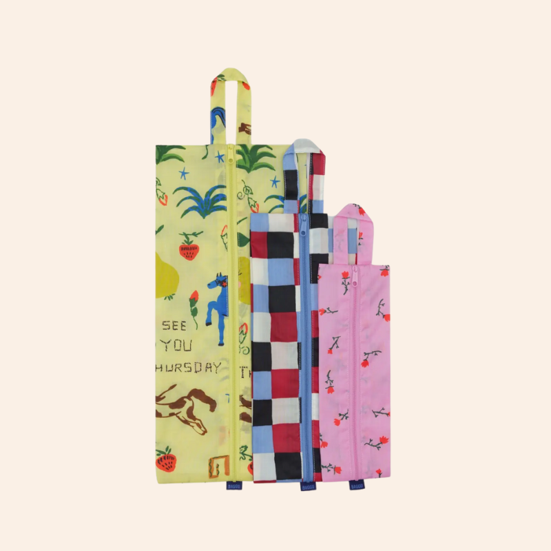 Baggu 3D Zip Set - Painted Prairie
