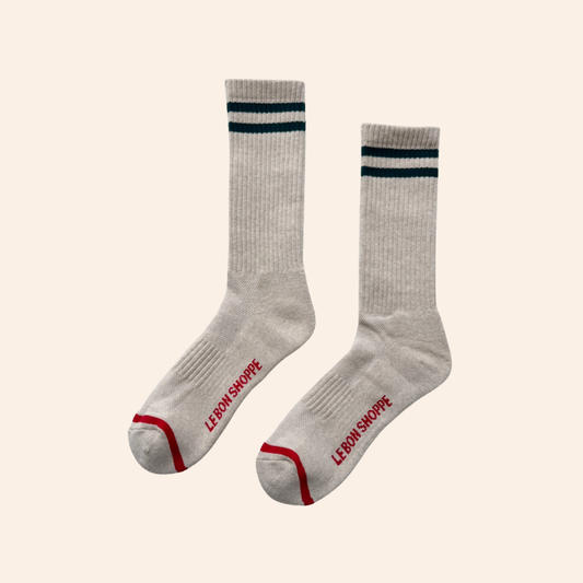 Extended Boyfriend Socks - Oatmeal