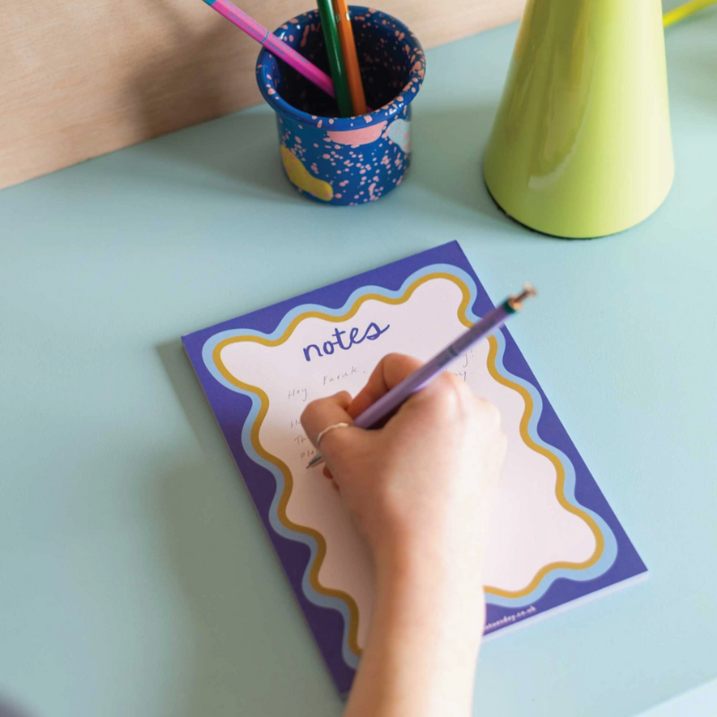 Good Tuesday Wavy Notepad