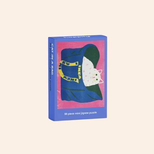 Mini Jigsaw Puzzle - Cat in a Bag