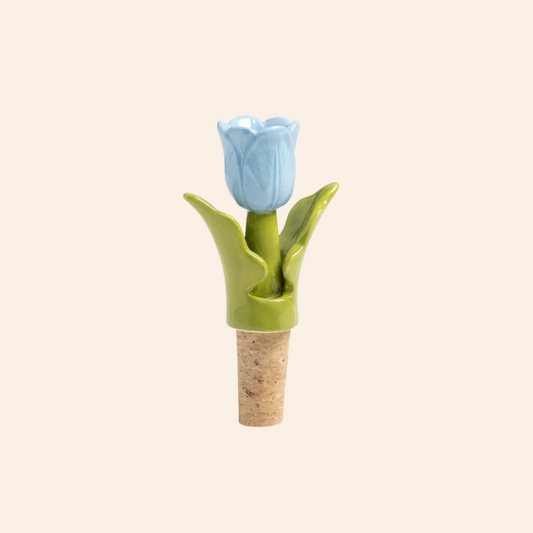 Tulip Bottle Stopper - Blue