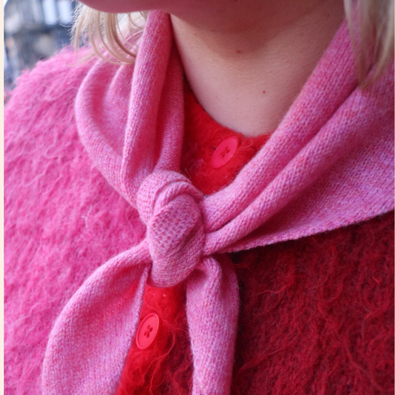 Triangle Neck Scarf - Blush Pink