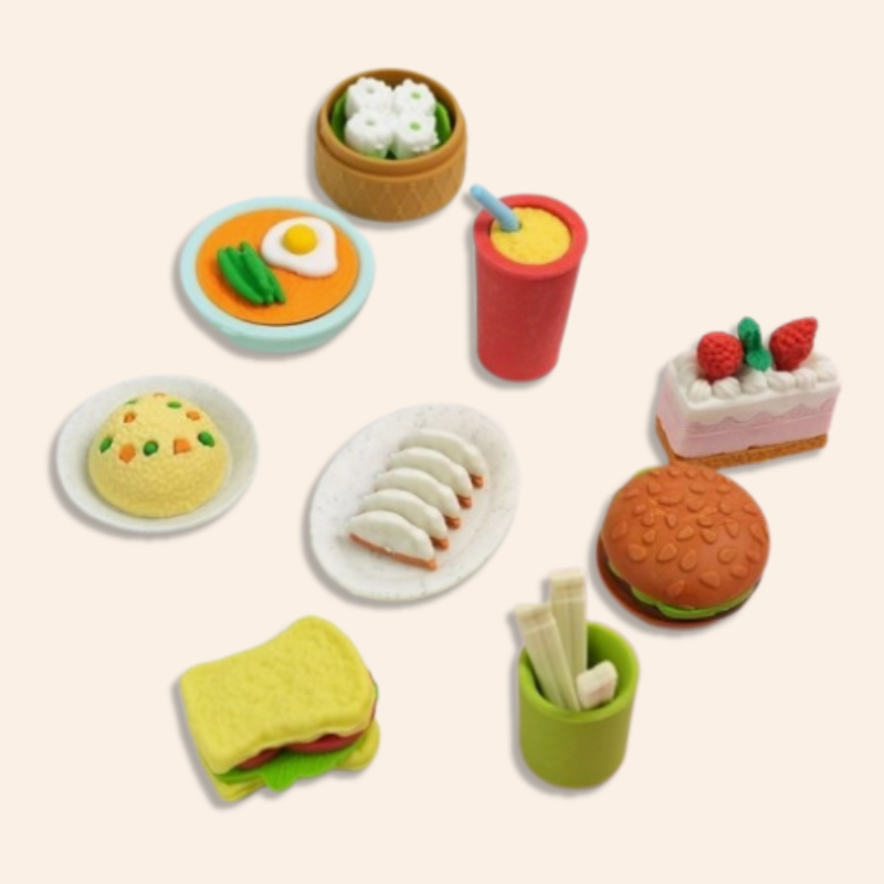 Foodie Erasers