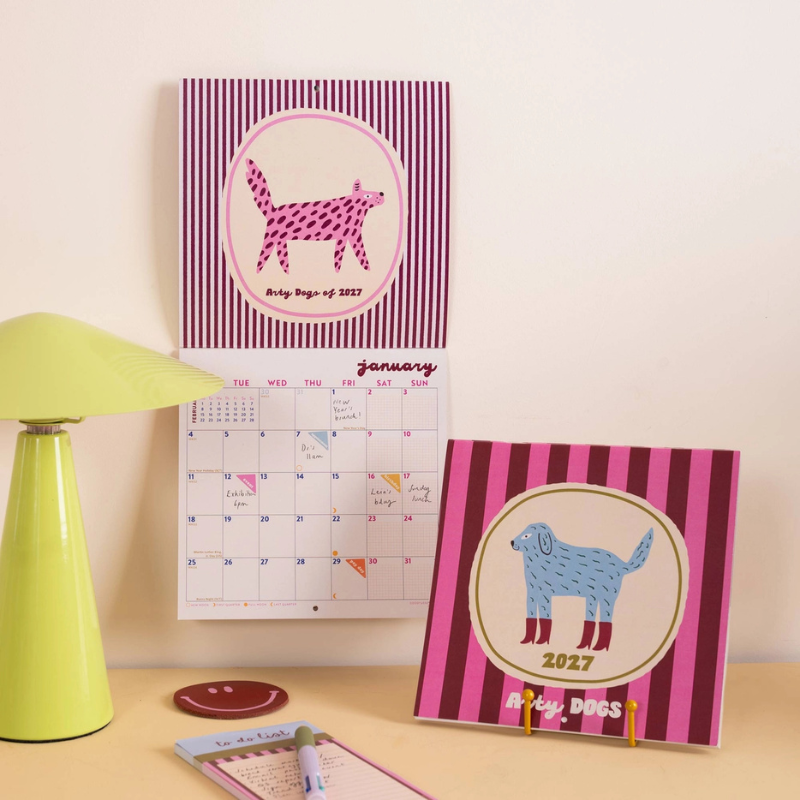2027 Calendar - Arty Dogs