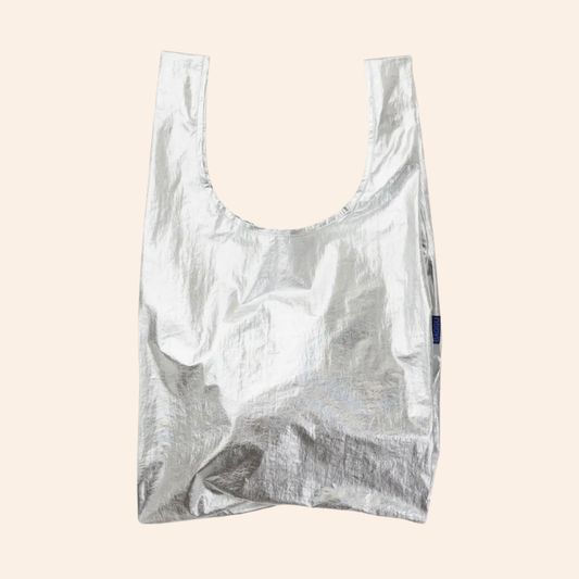 Baggu Reusable Bag - Chrome Metallic