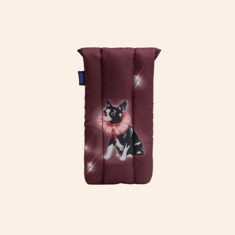 Baggu Puffy Glasses Sleeve - Fancy Dogs