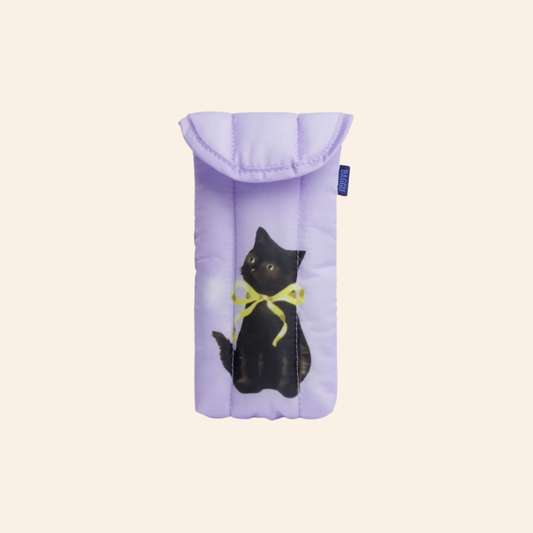 Baggu Puffy Glasses Sleeve - Fancy Cats