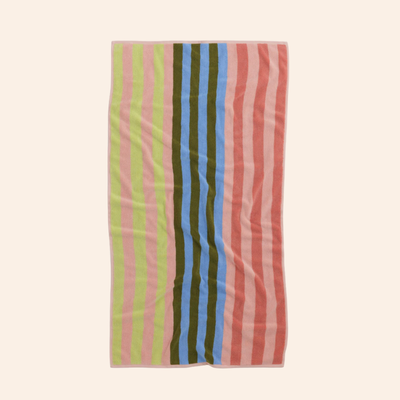 Baggu Bath Towel - Sherbet Stripe