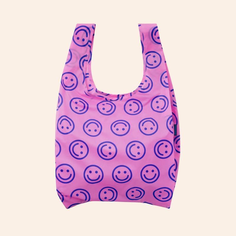 Reusable Bag - Pop Pink Happy