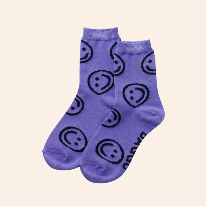 Baggu Happy Socks - Lavender
