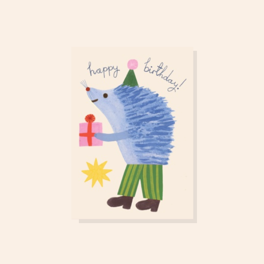 Hedgehog Birthday Card
