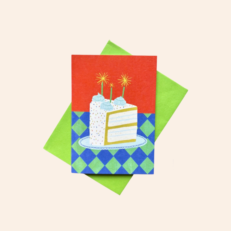 Mini Card - Slice of Cake
