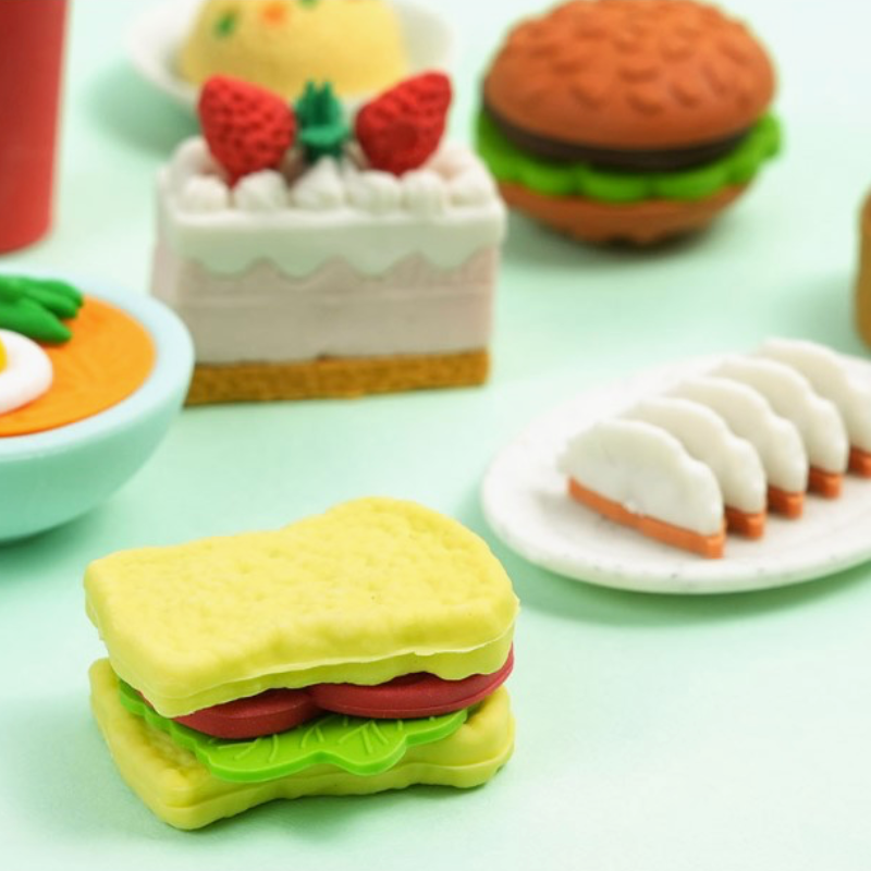 Foodie Erasers
