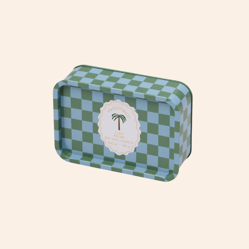 Tin Candle - Lush Palms