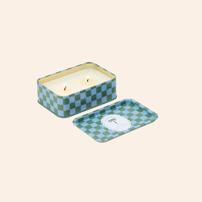 Tin Candle - Lush Palms