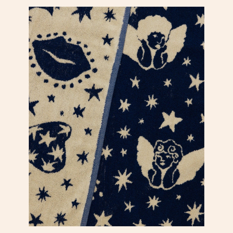 Baggu Bath Towel - Cherub Bows