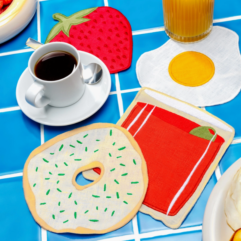 S/4 Cocktail Napkins - Brunch