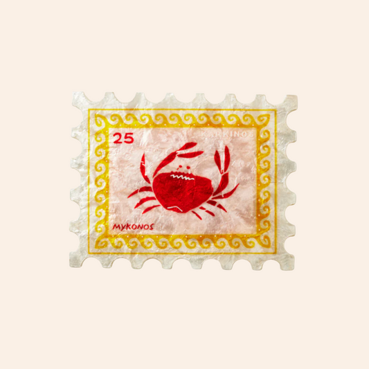 Shell Tile - Crab Stamp
