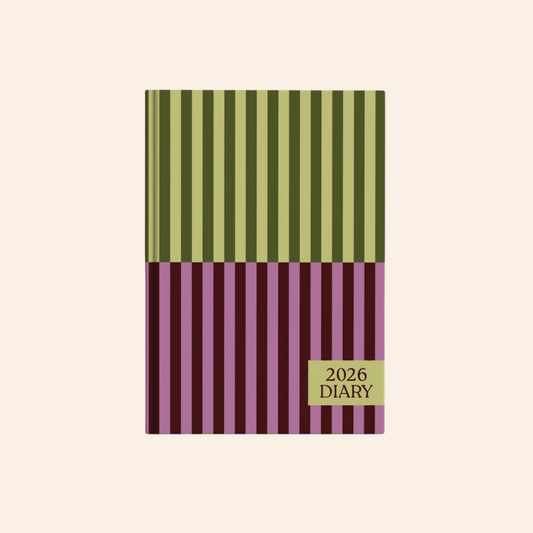 2026 Diary - Pistachio Stripe