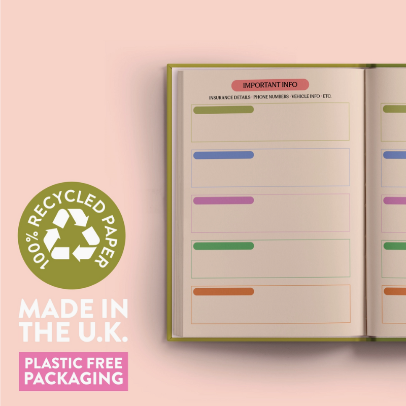 2026 Diary - Pistachio Stripe