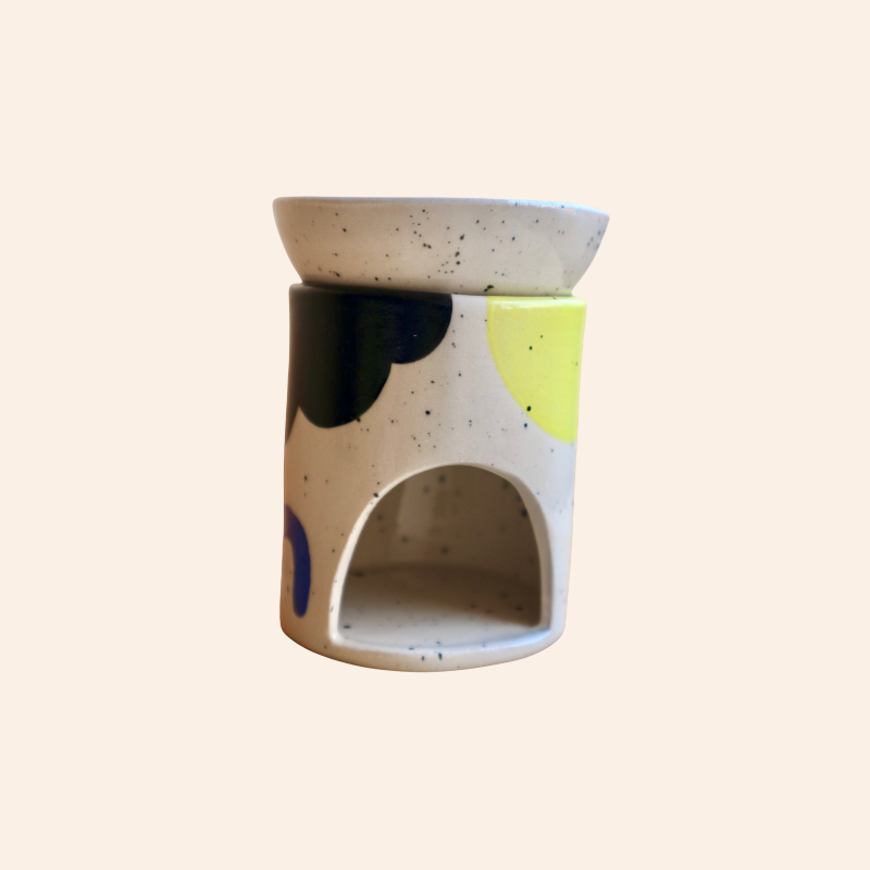 Ceramic Oil Burner - Abstract Shapes
