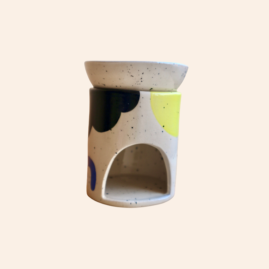 Ceramic Oil Burner - Abstract Shapes