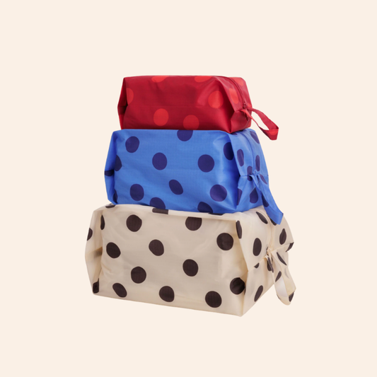 Baggu 3D Zip Set - Polka Dot Mix