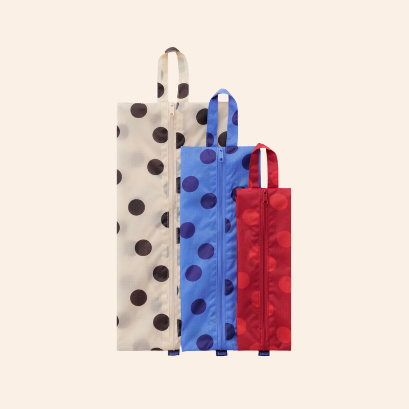 Baggu 3D Zip Set - Polka Dot Mix