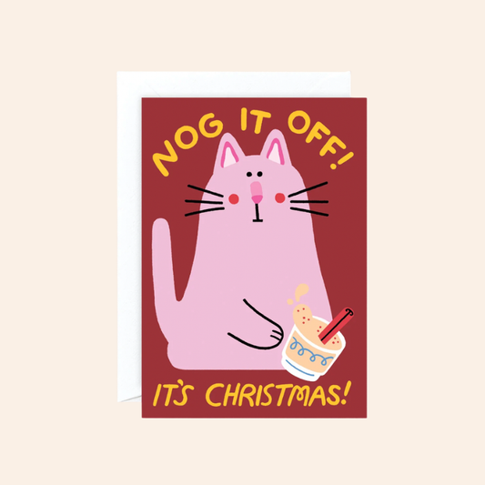 Nog It Off It's Christmas Card