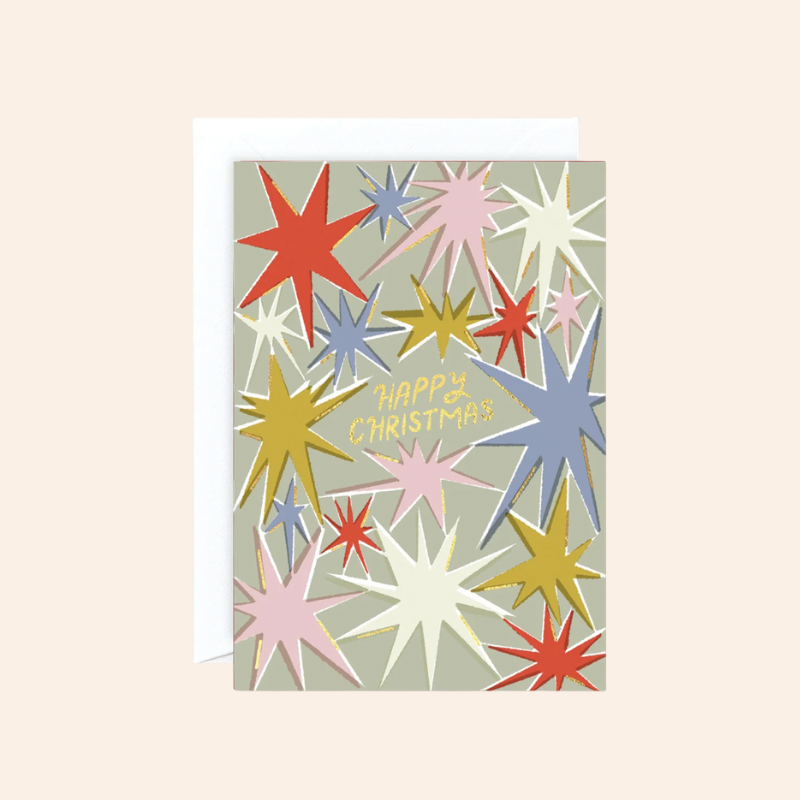 Merry Christmas Stars Card