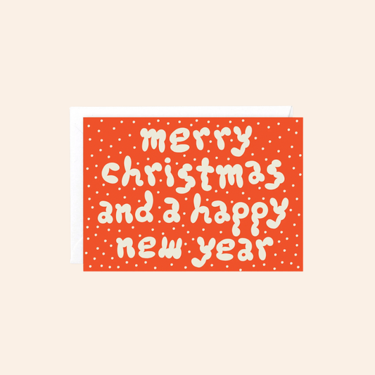 Merry Christmas & Happy New Year Bubble Card